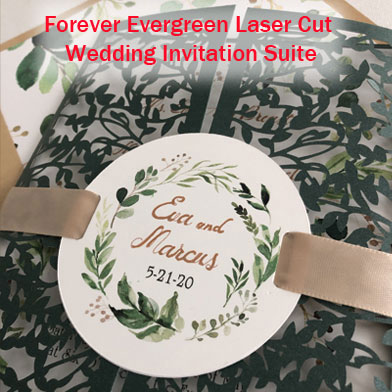 Forever Evergreen Laser Cut Wedding